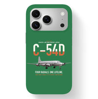 Thumbnail for C-54D Skymaster design on green magsafe iphone case, for iPhone 17 Pro