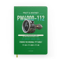 Thumbnail for PW4000-112 design on green notebook