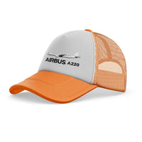 Thumbnail for The Airbus A220 trucker cap - orange