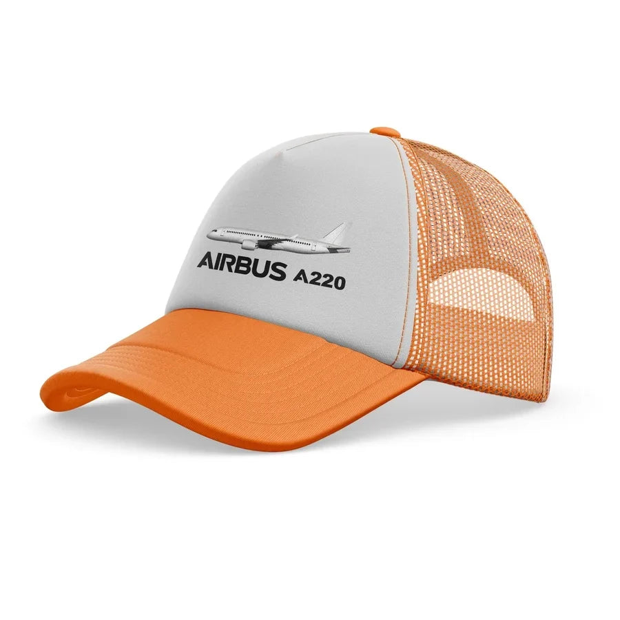 The Airbus A220 trucker cap - orange