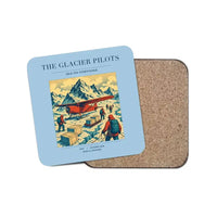 Thumbnail for The Glacier Pilots - Designed Coasters design on light blue 1-piece
