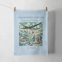 Thumbnail for VINTAGE G4234 - The Dropped Supplies - Designed Towels design on lightblue