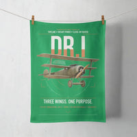 Thumbnail for Fokker Dr.I design on green towel