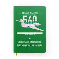 Thumbnail for Cessna Citation 560 - Citation V design on green notebook