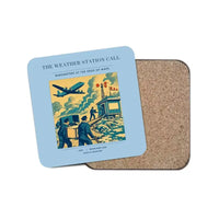 Thumbnail for The Weather Station Call - Designed Coasters design on light blue 1-piece