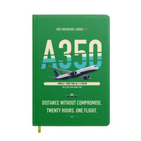 Thumbnail for Airbus A350-900ULR design on green notebook