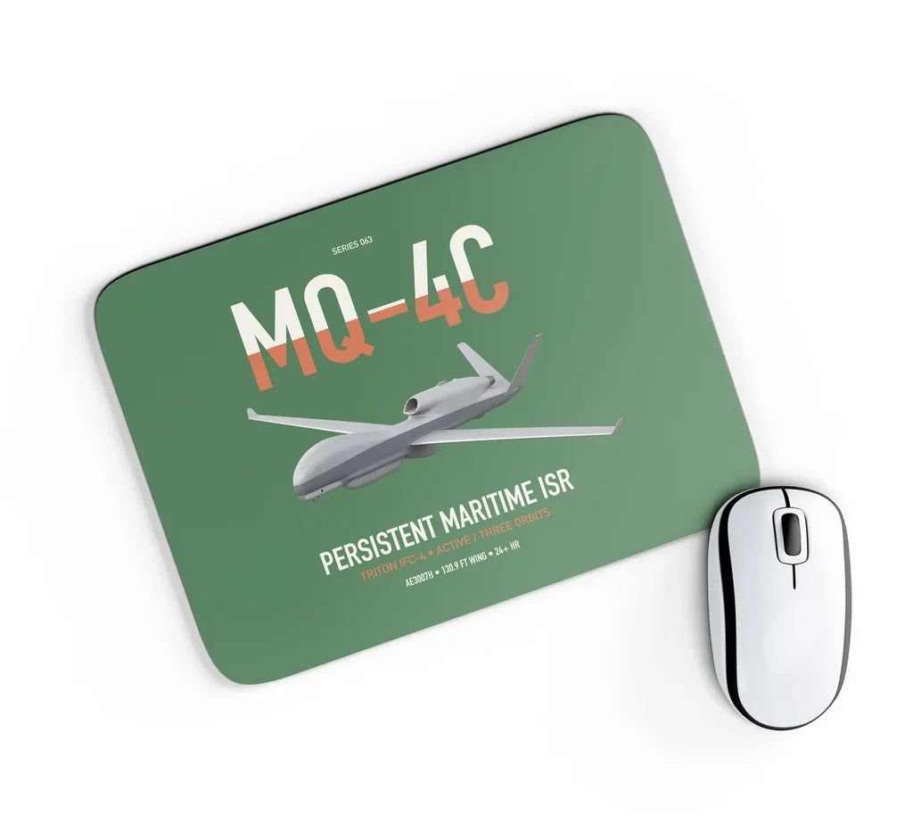 MQ-4C Triton IFC-4 design on green rectangle mouse pad