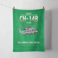 Thumbnail for Sikorsky CH-148 Cyclone design on green towel