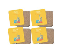 Thumbnail for Brindisi Airport BDS Coaster 4-Pieces-Set - Yellow