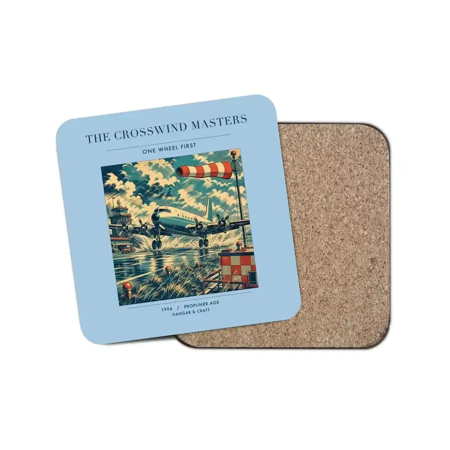 The Crosswind Masters - Designed Coasters design on light blue 1-piece