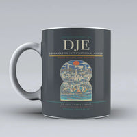 Thumbnail for International Airport DJE Mug design on gray djerba zarzis