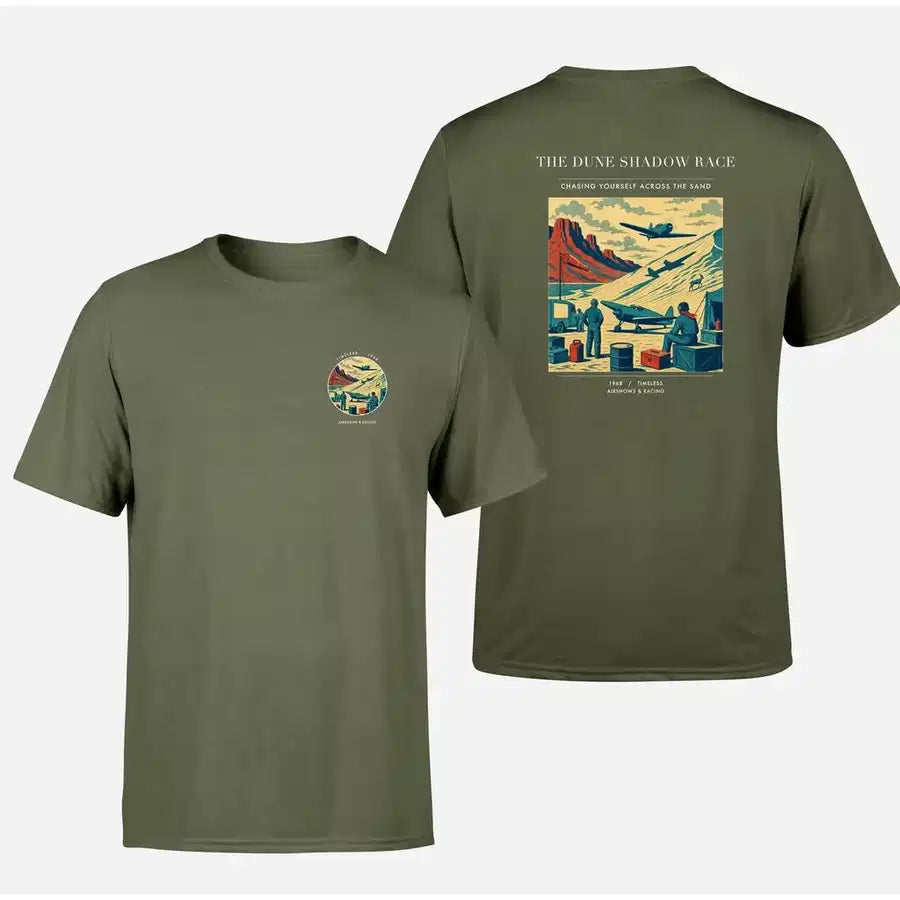 VINTAGE G4334 - The Dune Shadow Race - Double-Side T-Shirt design on greenarmy double side t shirt