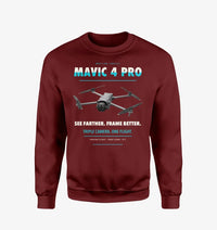 Thumbnail for DJI Mavic 4 Pro design on wine red sweatshirt