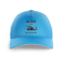 Thumbnail for Sikorsky HH-60G Pave Hawk design on light blue printed hat