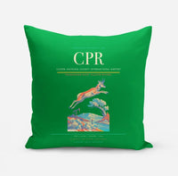 Thumbnail for Casper–Natrona County International Airport (CPR) design on green pillow