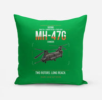 Thumbnail for Boeing MH-47G Chinook design on green pillow