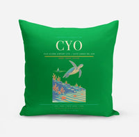 Thumbnail for Vilo Acuña Airport (CYO) design on green pillow