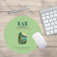 Thumbnail for Rarotonga International Airport (RAR) design on light green round mouse pad