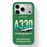 Thumbnail for Airbus A330-800neo Case design on green iphone case