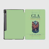 Thumbnail for Glasgow Airport (GLA) design on light green samsung tablet tablet case