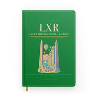 Thumbnail for Luxor International Airport (LXR) design on green notebook