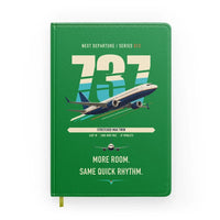 Thumbnail for Boeing 737 MAX 9 design on green notebook