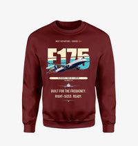 Thumbnail for Embraer E175 design on wine red sweatshirt
