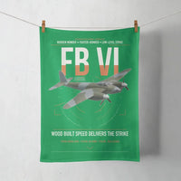 Thumbnail for de Havilland Mosquito FB VI design on green towel