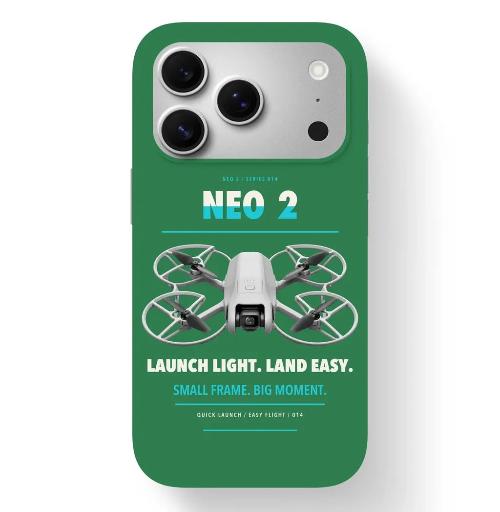 DJI Neo 2 Case design on green iphone case