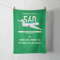 Thumbnail for Cessna Citation 560 - Citation V design on green towel