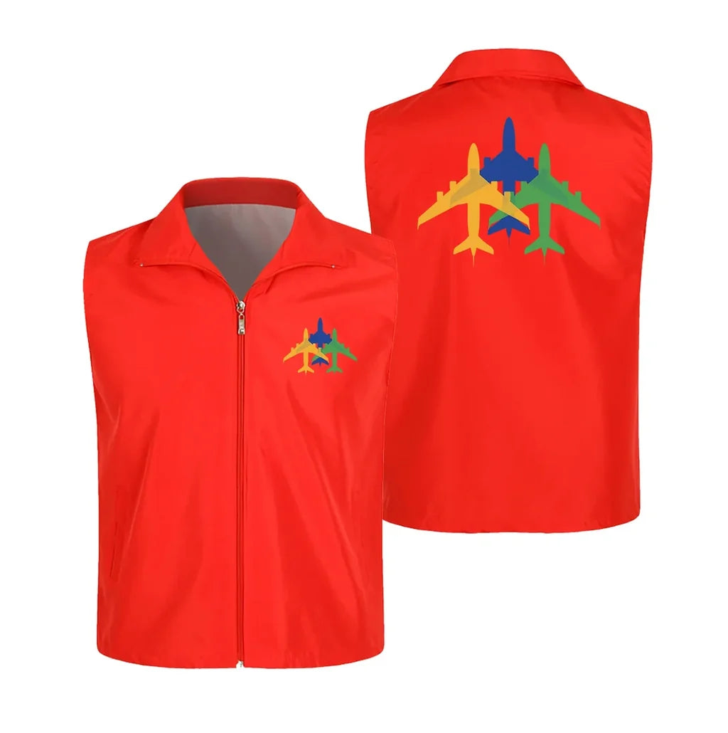 Colourful 3 Airplanes Vest - view 8