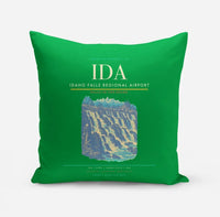 Thumbnail for Idaho Falls Regional Airport (IDA) design on green pillow