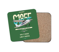 Thumbnail for Cessna A185F Skywagon design on green 1 piece coaster