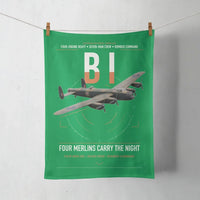 Thumbnail for Avro Lancaster B I design on green towel