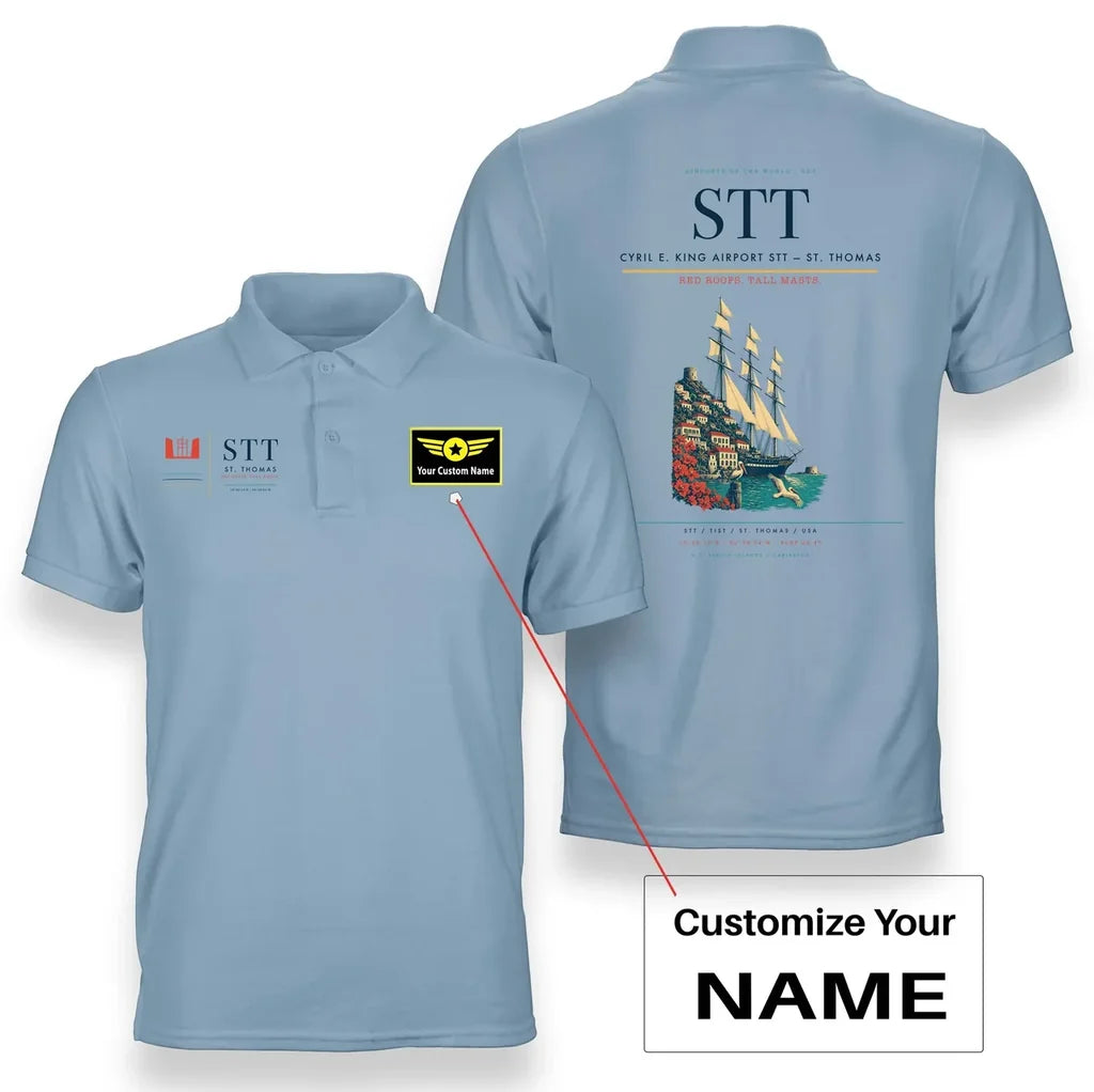 Cyril E. King Airport STT — St. Thomas Light Blue+Name