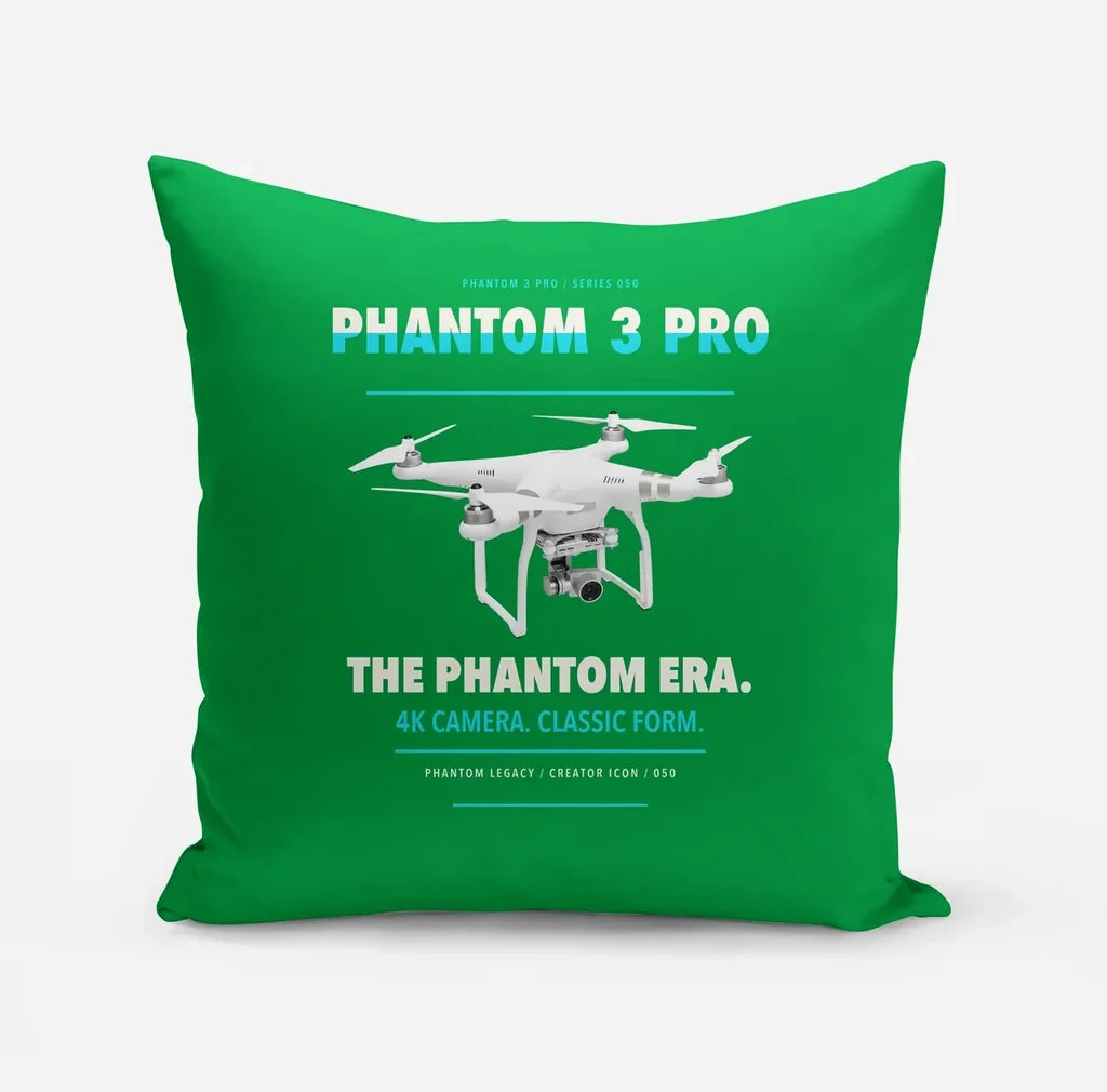 DJI Phantom 3 Professional design on green pillow
