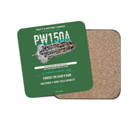 Thumbnail for PW150A design on green 1 piece coaster