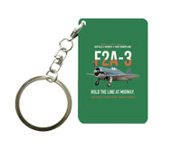 Thumbnail for F2A-3 BUFFALO Key Chain design on green key chain
