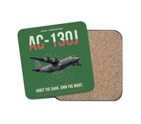 Thumbnail for AC-130J Ghostrider design on green 1 piece coaster