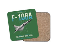 Thumbnail for F-106A Delta Dart design on green 1 piece coaster