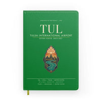 Thumbnail for Tulsa International Airport (TUL) design on green notebook