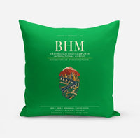 Thumbnail for Birmingham-Shuttlesworth International Airport (BHM) design on green pillow