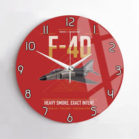 Thumbnail for F-4D Phantom II design on red no frame wall clock