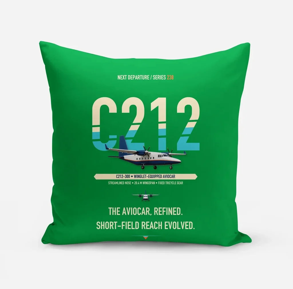 CASA C-212-300 Aviocar design on green pillow