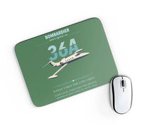 Thumbnail for Bombardier Learjet 36A design on green rectangle mouse pad