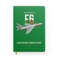 Thumbnail for Hawker Hunter F6 design on green notebook