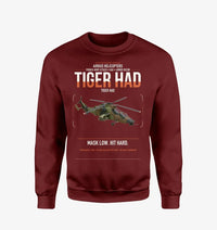 Thumbnail for Airbus Helicopters Tiger HAD design on wine red sweatshirt