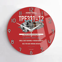 Thumbnail for TPE331-12 design on red no frame wall clock
