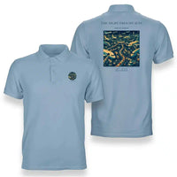Thumbnail for VINTAGE G4133 - The Night Freight Jets - Double-Side Polo T-Shirt design on lightblue