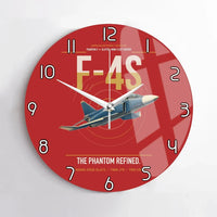 Thumbnail for F-4S Phantom II design on red no frame wall clock